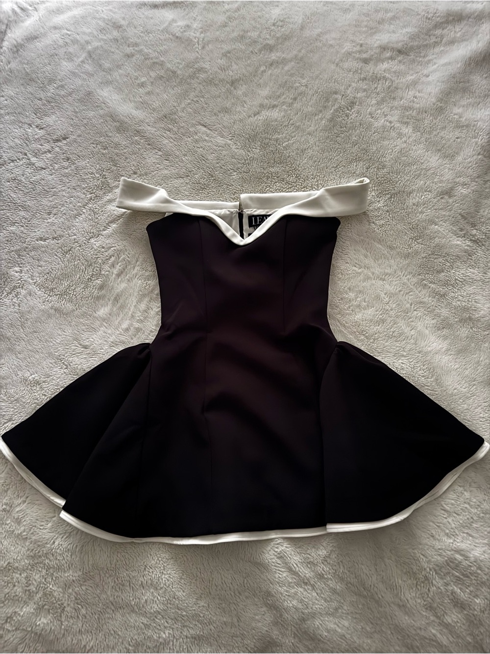 Leau Ramona Contrast Corset Babydoll Mini Dress